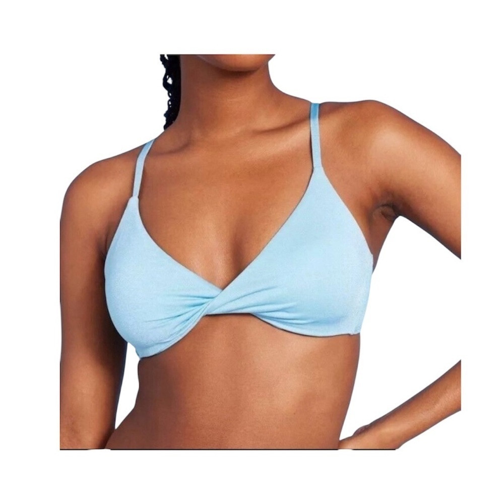 Wild Fable Twist-Front Bralette Bikini Top